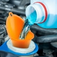 thumbnail image 5 of Oil Funnel 3-Pack, Multi Function Plastic Long Neck Oil Funnel - for All Automotive Oils Lubricants Engine Oils Water Diesel Fuel Kerosene(Orange&Red&Black), 5 of 7