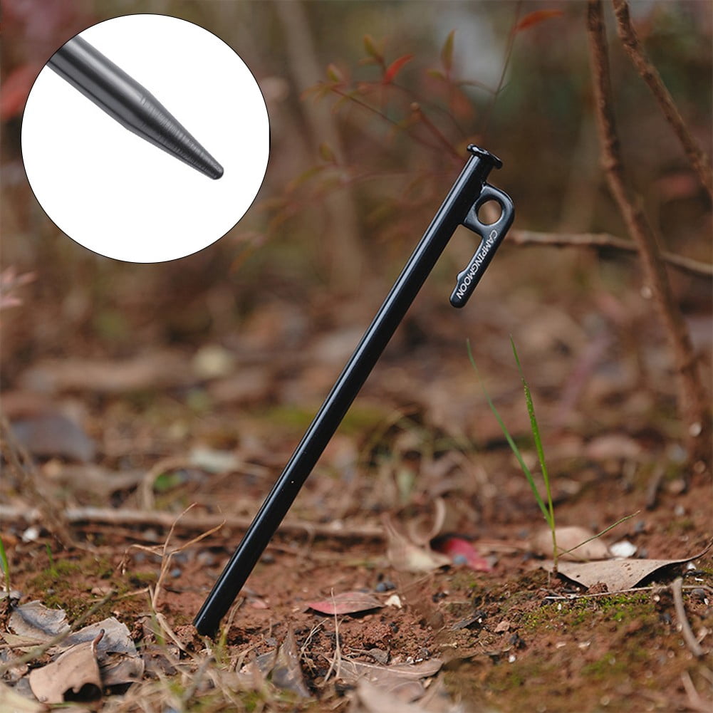 CENL 20/30/40cm Length Carbon Steel Tent Grounds Nails Stakes Outdoor Tent Pegs