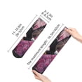 thumbnail image 4 of Rateoe Flower Bald Eagle Pattern Quarter Crew Socks,Toe Seamed Ankle Socks,Cotton Cushioned Breathable Athletic Crew Sports Socks, 4 of 7