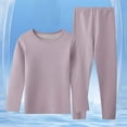 thumbnail image 2 of REDARER Kids Underwear Winter Warm Lined Base Layer Top and Bottom Comfortable Seamless Indoor Outdoor Wear,Size:13-14 Years, 2 of 6