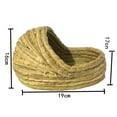 Rabbit Natural Hand Woven Seagrass Play Hay Bed Hut Toy For Bunny