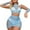 Blue, variant on Mashaouyo 2025 Intimates Women Fishnet Dress Camisole Underwear Nightgowns Chemise Nightwear Sleepwear