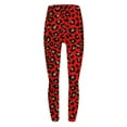 thumbnail image 5 of BiZtdJrK Today Prime Sales Leggings for Women High Waisted Butt Lifting Yoga Pants Fashion Leopard Print Tights Casual Tummy Control Workout Legging Pants Red M, 5 of 6