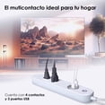 thumbnail image 2 of Barra Multicontacto Advanced Home 4 Contactos 3 Usb, 2 of 3