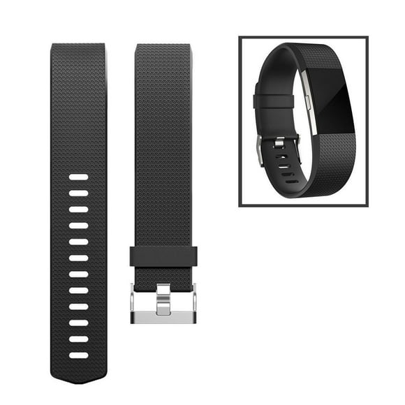 Band For Fitbit Charge 2, Classic Soft TPU Adjustable Replacement Bands Fitness Sport Strap for Fitbit Charge 2, Small Large