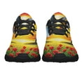 thumbnail image 5 of Memorial Day Eagle Poppy Flowers Shoes Sneakers Black Size 8, 5 of 7