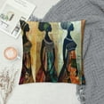 thumbnail image 2 of PHYHOO Ethnic Style African Beautiful&nbsp;Lady Decor Throw Pillow Covers Cases Decorative Africa Woman Print Outdoor Cushion Home Decoration for Sofa Couch Living Room Bed (B-Lady) White, 2 of 5