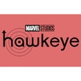 thumbnail image 2 of Boy's Marvel Hawkeye Black and White Logo  Performance Graphic Tee Red Heather Small, 2 of 4