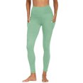 thumbnail image 6 of ZOIGHDA Leggings for Women with Pockets High Waisted Full Length Slim Fitted Soft Yoga Pants for Workout Athletic Daily(Green,Medium), 6 of 9
