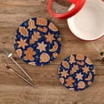 thumbnail image 2 of Christmas 2 Pack Pot Holders Trivets, Heat Resistant Hot Pads for Kitchen Table Decoration Trivets for Hot Dishes/Pot/Bowl/Teapot/Kitchen Hot Pads Trivets, 7" + 9.45", 2 of 7