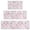 Pioneer Flower Floral-2, variant on Pioneer Flower Floral Print Pattern Kitchen Rugs Sets Of 3,Kitchen Runner Rugs Non Skid Washable,Decorative Kitchen Floor Mats for Kitchen,Sink,Laundry,17X30 Inch 17X47 Inch 17X59 Inch