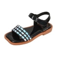 thumbnail image 1 of Icvfdpl Sandals For Girls Teen Girl Princess Rhinestone Slingback Ankle Strap Bohemian Shoes Vacation Soft 2.5 Years-3 Years, 1 of 6