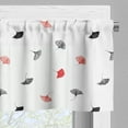 thumbnail image 5 of Ambesonne Leaf Valance & Curtain, Orange Warm Ginkgo Leaves, 55"x45", White Black Orange, 5 of 6