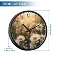 thumbnail image 3 of Voice Activated Clock with Glow Light 12 Inch Large Silent Wall Clock Battery Operated for Home Decor A Field Of Daisies, 3 of 8