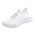 thumbnail image 2 of AUDeals Women's Running Shoes, Lightweight Mesh Sneakers with Breathable Comfort for Gym and Sports (White, 7), 2 of 9