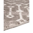 thumbnail image 6 of Unique Loom Bohemian Trellis Collection Area Rug - Gypsy (5' 3" Round Stone Gray/Ivory), 6 of 7