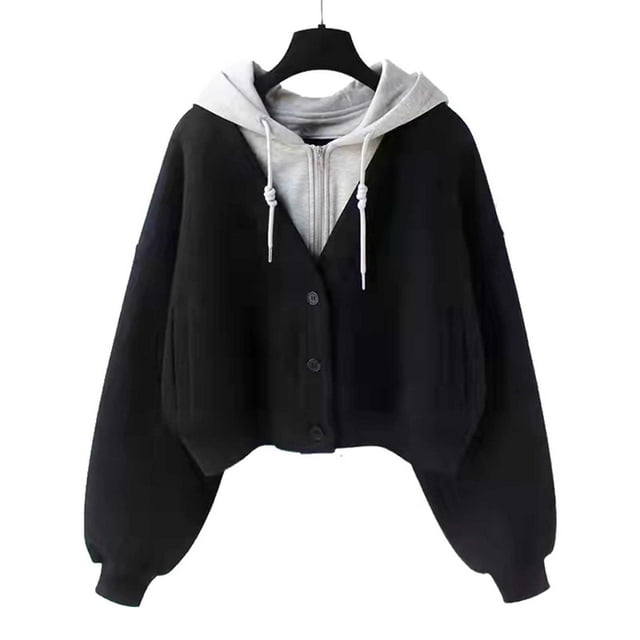 Timegard Half Zip Pullover for Women Cropped Long Sleeve Tops Sweatshirts Thumb Hole Fall Solid Color Tops