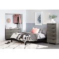 thumbnail image 4 of South Shore Cavalleri Queen Platform Bed, Black, 4 of 5