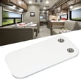 thumbnail image 3 of 400x800mm Removable Rectangular Table Solid Wood Stainless Steel RV Table Board With 2 Cup Holders For RV Yacht  RV Terrace Furniture, 3 of 8