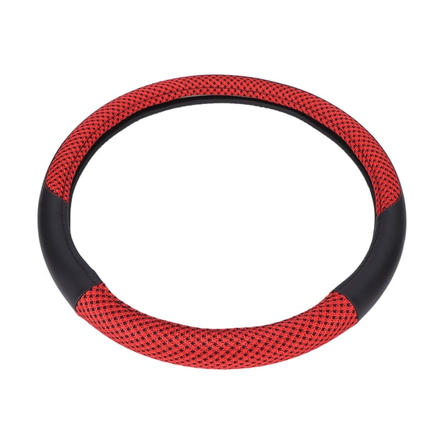 Funda para volante, funda para volante de coche de 15 pulgadas, funda para volante de cuero, funda para volante de alta capacidad