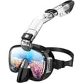 thumbnail image 1 of Foldable Snorkeling Mask with Anti-Fog Silicone Snorkeling Set, with Innovative Breathing System, Camera Mount - S, 1 of 4