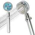 thumbnail image 1 of Propeller Driven Shower Head Turbo Fan Bath Shower Head High Pressure Handheld Shower Head 360 Degrees Rotating Water Saving Shower Head, 1 of 10
