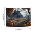 thumbnail image 2 of Halloween Tapestry Wall Hanging, Halloween Farm Pumpkin Ghost C Tapestry for Bedroom Aesthetic, Cute Tapestry Wall Decor, Halloween Decoration for Bedroom, Living Room, Indoor 29x37in, 2 of 7
