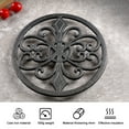 thumbnail image 5 of Cast Iron Rustproof Pot Stand Kitchen Tableware Mat Round Home Decor Flowerpot Base Holder Dinning Table Accessories Pan Pad (1pc,20cm,Round), 5 of 7