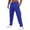 Blue, variant on MIXUE Mens Cargo Pants Solid Color Pocket Sports Casual Drawstring Straight Leg Sweatpants for Men Sportwear,Blue,XL