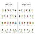 thumbnail image 4 of Bassdash Ice Fishing Lure Kit Glowing Paint Jigs for Winter Ice Jigging Crappie Sunfish Perch Walleye Pike, 4 of 7