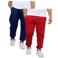 thumbnail image 1 of Men's 2 Pack Fleece Jogger Sweatpants,navy/red,S, 1 of 2