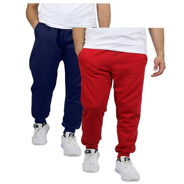 Lot de 2 Pantalons de Jogging en Molleton pour Hommes