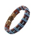 thumbnail image 1 of Pulsera vintage de aleación de cuero, cadena hecha a mano para hombres y mujeres, joyería (azul oscuro, azul claro), 1 of 2
