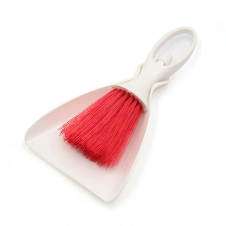 Practical Plastic,Synthetic Fiber Auto Detail  Brush w Dustpan for Truck Dashboard Air Vent
