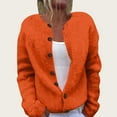 thumbnail image 2 of Cardigan Sweaters for Women Trendy Chunky Knit Cardigan Sweater Button Down Long Sleeve Solid Color Jacket Outerwear, 2 of 4