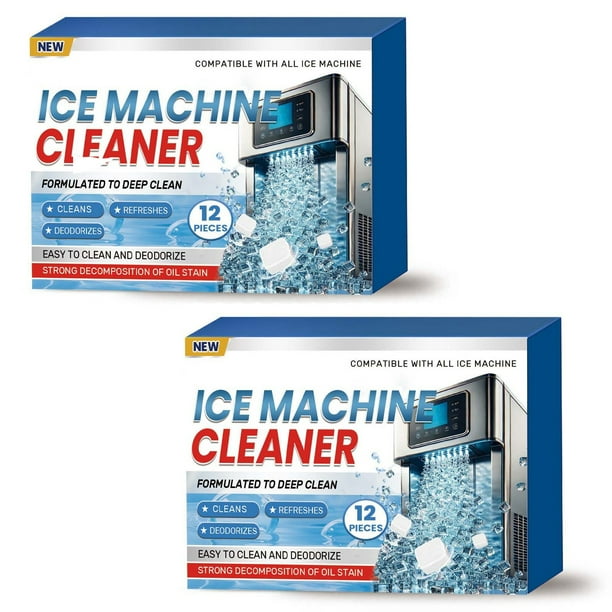 pstuiky Máquina de hielo eficiente. Limpieza completa. Descalcificación. Desodorización. Extiende la vida útil de la máquina de hielo. Disfruta del mejor sabor del hielo.