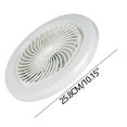 thumbnail image 3 of Iumwxz Ceiling Fan Light Fixture Enclosed Low Profile Dimmable Quiet Remote Control LED 36 Bead Three Speed Small Spaces Bedroom Dorm Kitchen White, 3 of 9