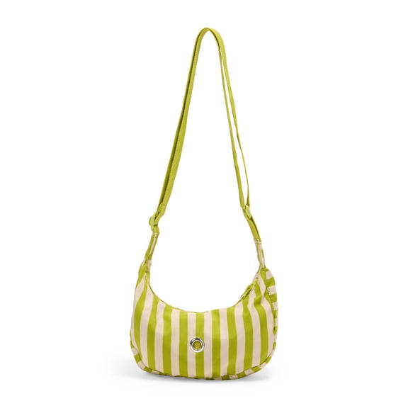 YOULY Adult Sling Cross-Body Bag Green Stripe