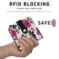 thumbnail image 4 of Small Wallet For Women Bifold Leather Pocket Coin Credit Card Holder With RFID Blocking Flowers Pattern, 4 of 6