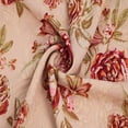 thumbnail image 2 of Taupe Pink Medium Flowers Design Printed on Wool Dobby Fabric, DIY Projects by the Yard - Print Fabric, 2 of 3