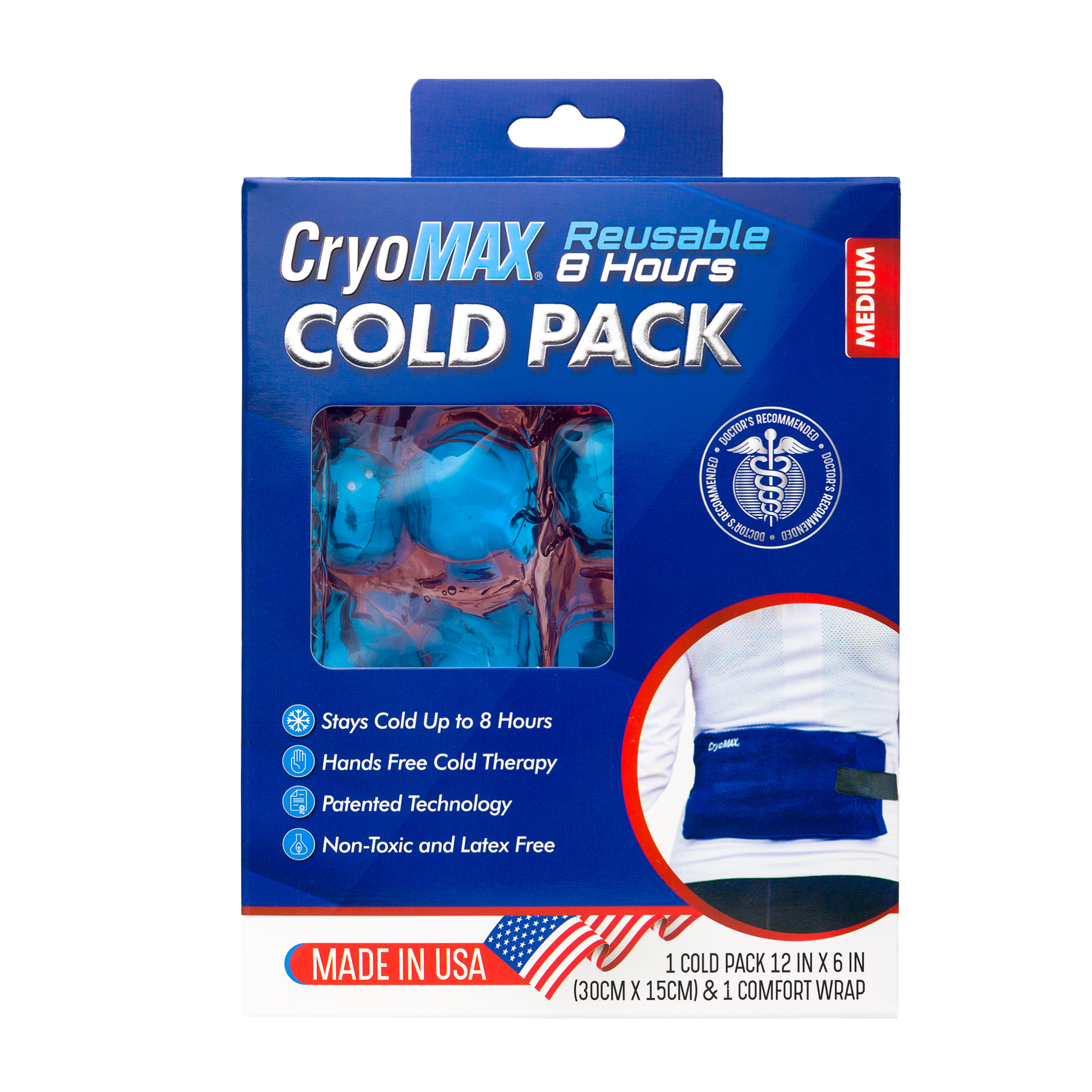 CryoMAX Reusable Cold Pack Medium with Wrap photo 1