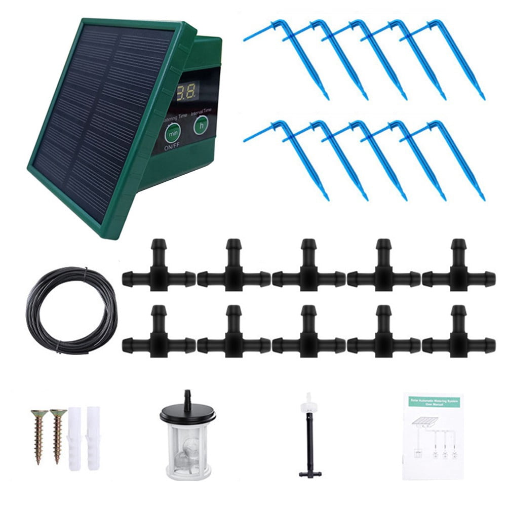yaaqii Solar Irrigation System for Garden Balcony Automatic Drip Irrigation System DIY