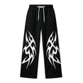 thumbnail image 4 of CONZONE Toddler Boys Baggy Sweatpants Y2K Graphic Joggers for Boys Drawstring Fall Winter Athletic Trousers with Pockets, 4 of 5