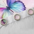 thumbnail image 4 of Manfei Dreamy Butterfly Child Black Out Curtains, Pink Watercolor Art Curtains Pack of 2 (42x63 Each), Romantic Anniversary Bedroom Curtains, Window Curtains Bedroom Decor, 4 of 6