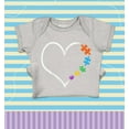 thumbnail image 2 of Shop4Ever Autism Love Heart Puzzle Pieces Baby's Bodysuit Infant Cotton Romper 18 Months Heather Grey, 2 of 5