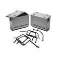 thumbnail image 1 of Aluminum Panniers with Pannier Racks Medium Silver for BMW R1200GS Adventure 2015-2016, 1 of 1