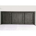 thumbnail image 3 of Furniture of America Lanny Rustic Solid Wood Storage Cal King Bed in Charcoal, 3 of 5