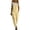 Yellow, variant on Women's Strapless Summer Jumpsuit Wide Leg Loose Fit One Piece Romper with Pockets Beige XXL