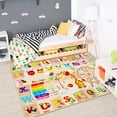 thumbnail image 5 of TWINNIS Kids Play Rug Animal Carpet ABC Educational Rug Mat Kids Area Rug for Playroom,Bedroom,Nursery Room,5'X7',Tan, 5 of 7
