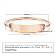thumbnail image 4 of Vnox Medical Alert Bracelets, Rose-Gold Stainless Steel Diabetic Cuff Bracelets for Women, 4 of 6